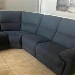 5 Chair Sectional 2 Recliners On Chair Recliner
