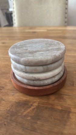 Marble coaster set