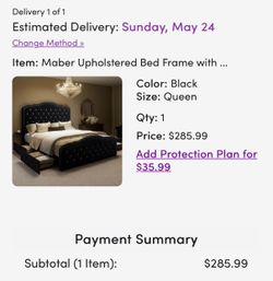 GOTH VELVET BLACK BEDFRAME FOR SALE