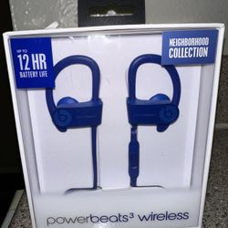 Beats by Dr Dre Powerbeats 3 Wireless Earphone Neighborhood Break Blue