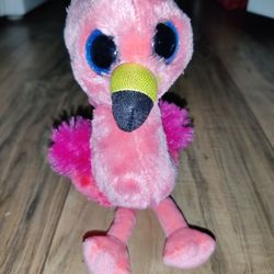 Ty Beanie Boos 6" GILDA Pink Flamingo Plush Stuffed Animal Toy