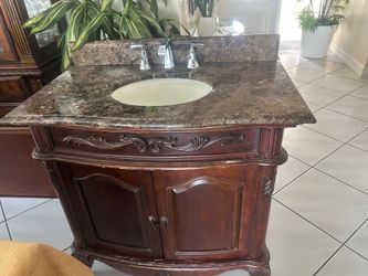 Marble top vanity