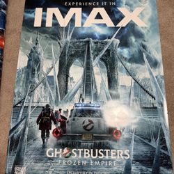 Ghostbusters Frozen Empire IMAX 70x48 Poster HUGE
