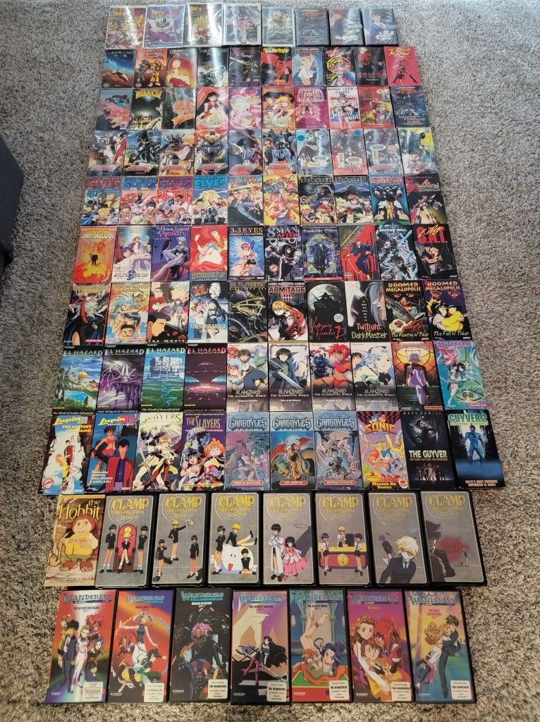 Battle Athletes' Anime - 4 VHS Tapes - cds / dvds / vhs - by owner