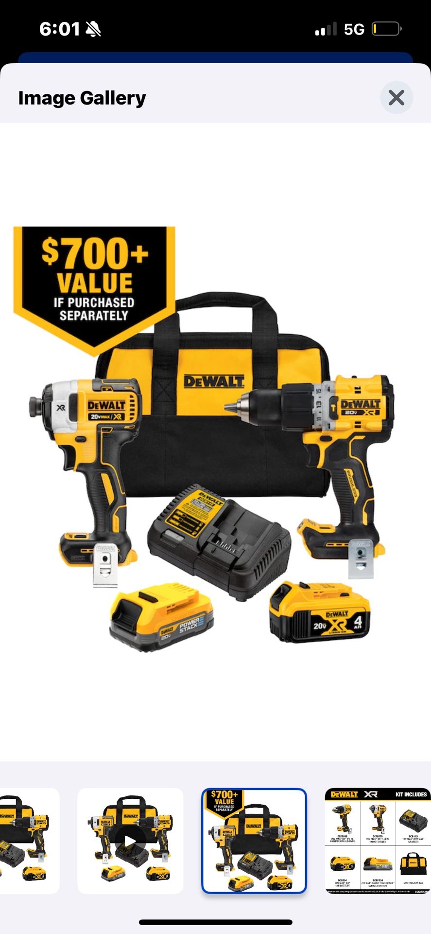 Dewalt Combo Tool Kit