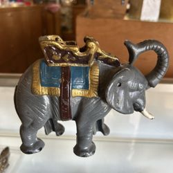 Cast Iron Elephant Bank