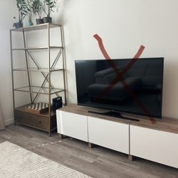 Modern TV Stand + Shelf Unit – Excellent Condition