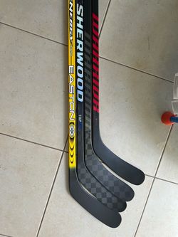 Set of 4 Hockey Sticks