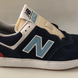 New Balance All Coasts 574 Men's Navy Blue White Skate Size 9 Right Single Shoe Only