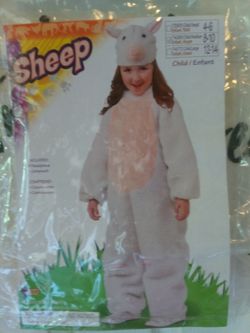 Halloween Sheep costume child's medium 8 to 10