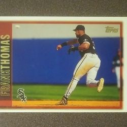 1997 Topps Frank Thomas Chicago White Sox #108 HOF Hall Of Fame Baseball Card Vintage Collectible Trading Sports MLB Major League Professional Pro 