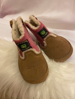John Deere baby girl boots