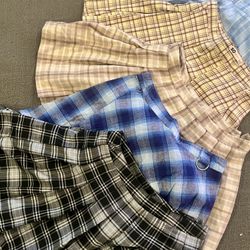 Skirts- Plaid- Total Of 5