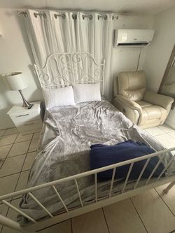 full iron bed frame