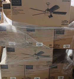 ceiling fan camrose 60 in integrated color LED BRUSHED NICKEL with Light Kit and Remote Control changing 
NEW $$120 EACH CEILING FAN