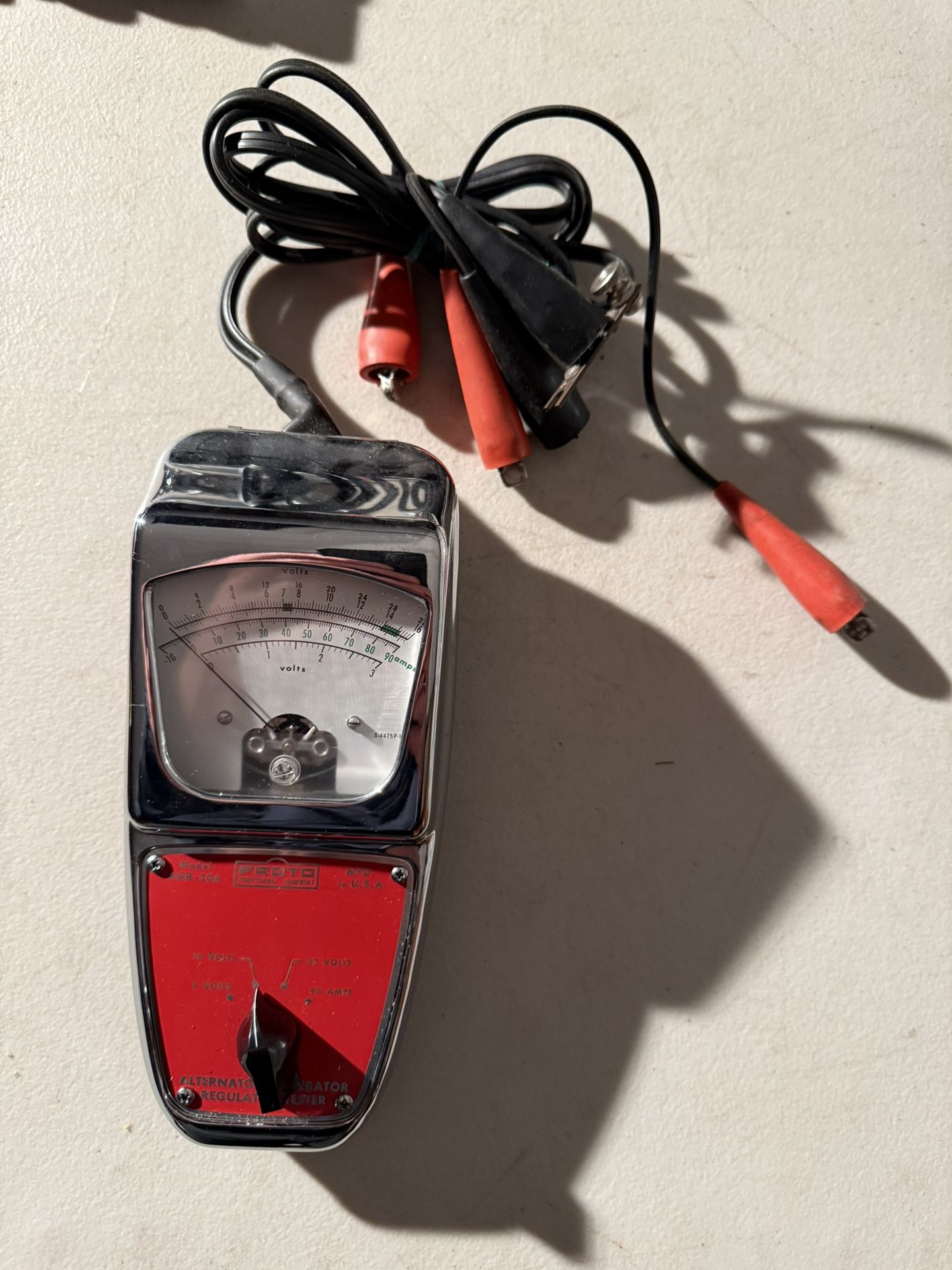 Vintage PROTO AGR-20A Alternator Generator Regulator Tester Tool