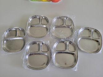 Stainless Steel Compartment Plates