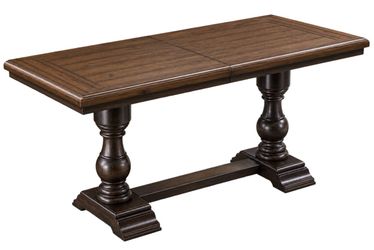 Home Zone 7-Piece Counter Height Dining Table Set w/ 6 Chairs + Leaves