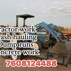 Tractor And Dump Trailer