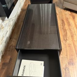 Modern Coffee Table With Glass On The Top !!! 