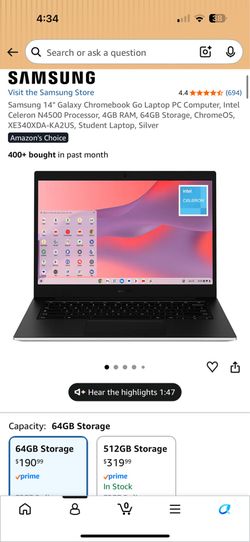 Samsung 14" Galaxy Chromebook