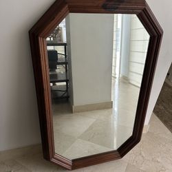 32x47 Antique Wooden Mirror