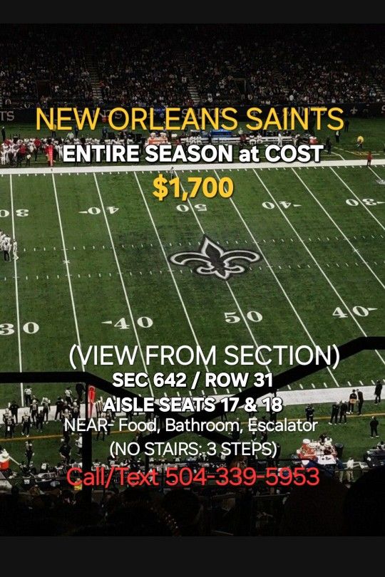 SAINTS SEASON TICKETS