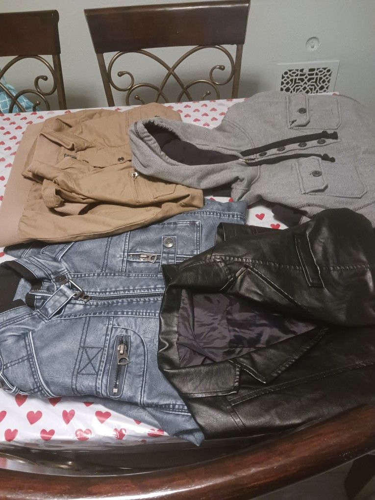 Three Men Jackets And One Hoodie ×large But Runs Large