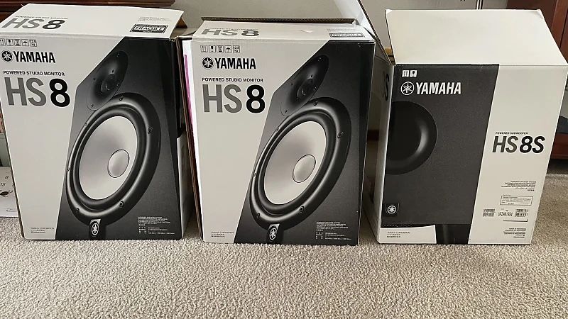 Yamaha HS8 Pair + HS8S Subwoofer