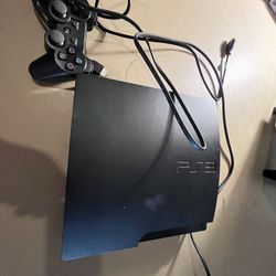 PS3 Slim 160 Gig W Control And Cables 
