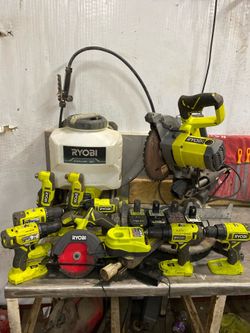 Bundle of RYOBI chordless tools