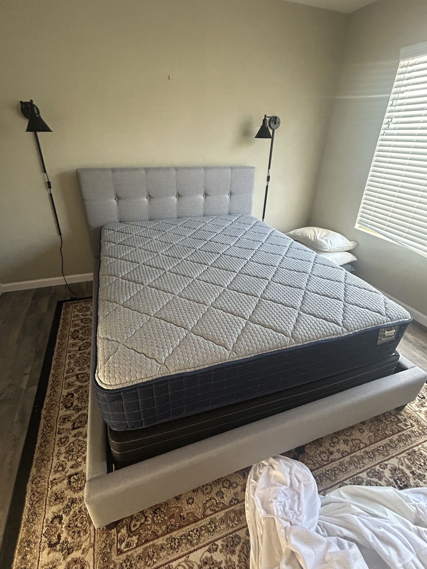 Queen Size Bed Frame With Mattress And Box Spring