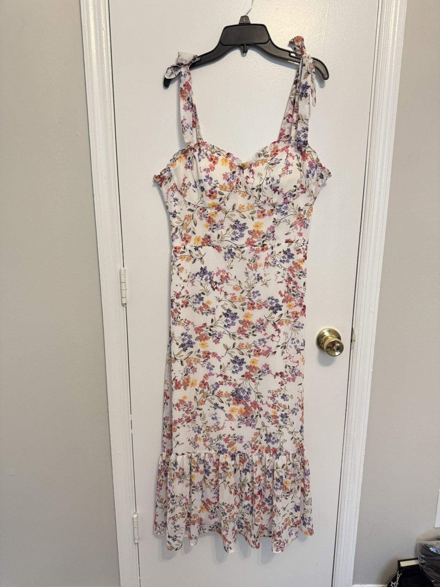City Studio Floral Midi Dress Size Large