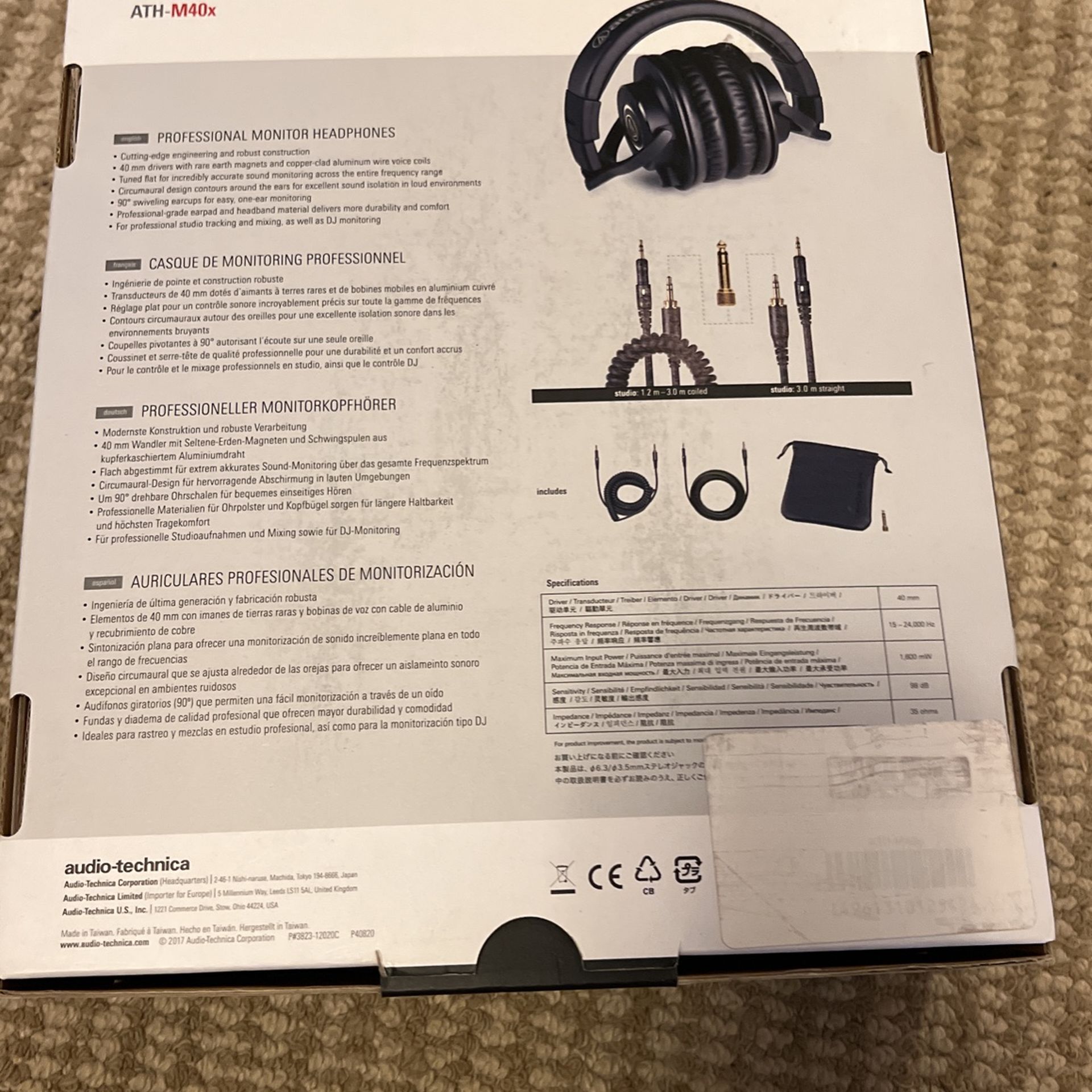 Audio Technica ATH M40x