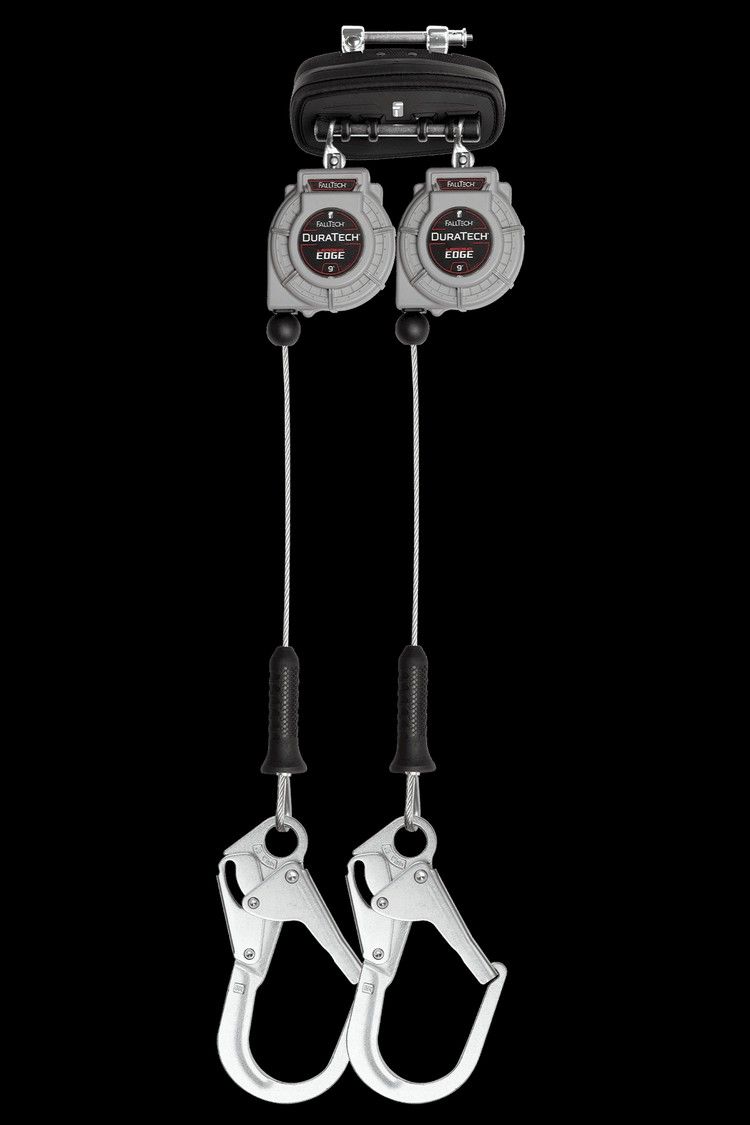 FallTech 83909TP3 9' Leading Edge Personal SRL with Steel Rebar Hooks (each)