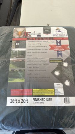 16x20 shade tarp heavy duty Malla Sombra Nueva