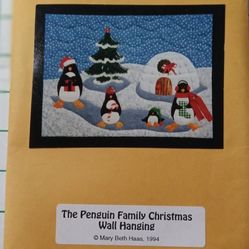 The Penguin Family Quilt Wall Hanging Pattern