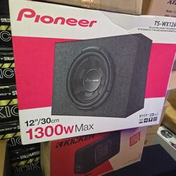 PIONEER TS-WX126B 12” Subwoofer – 1300W Max, Powerful Drop-in bass Solution, Easy Installation, Enclosure Included