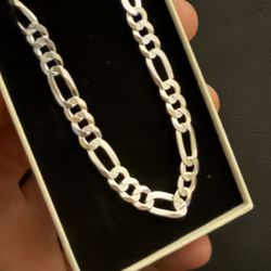 925 Silver Figaro Link Bracelet