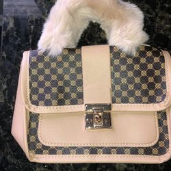 Light brown Furry Purse