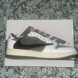 Air Jordan 1 Low OG SP Travis Scott Medium Olive Size 7.5 Men