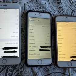 Apple IPhone - 3 Phones - 6s and 6s Plus