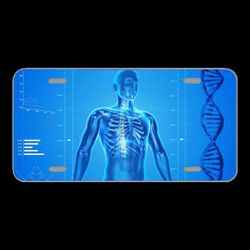 License Plate Novelty Car Front Human Skeleton Human Body Anatomy