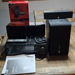 Yamaha Home Sound System HTR-6130 Amplifier With Yamaha Speakers