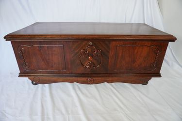 Vintage Cedar Lined Hope Chest | Solid Cedar Blanket Chest | Storage Trunk