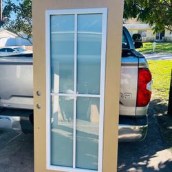Exterior Impact Frosting Glass Door 36x79.25