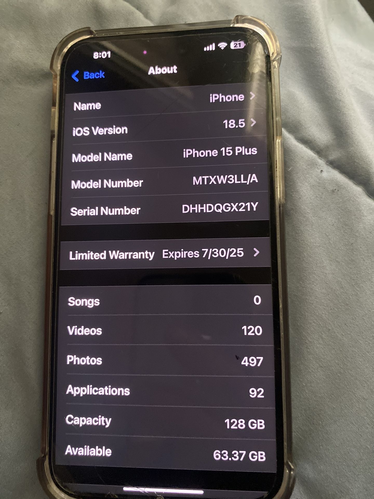 Unlocked iPhone 15 Plus 