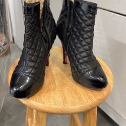 Christian Louboutin Quilted Angle Boots 