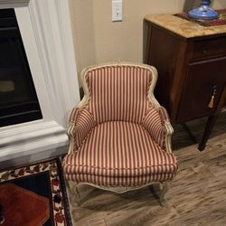 Pair of Vintage Ornate Armchairs | Solid Wood, Tufted Upholstery