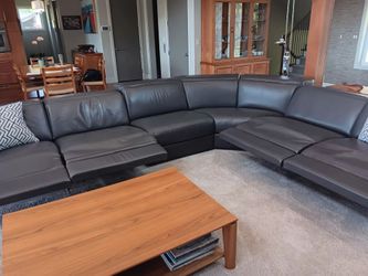 Luxury designer gray sectional sofa
